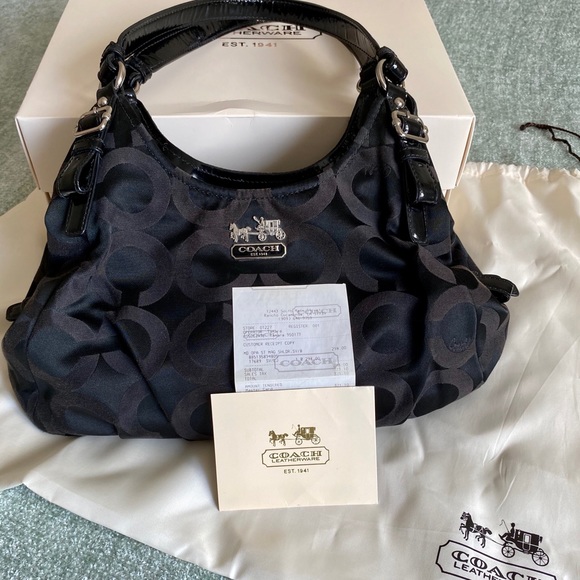 Coach Madison Op Art Maggie Purse - Picture 1 of 8